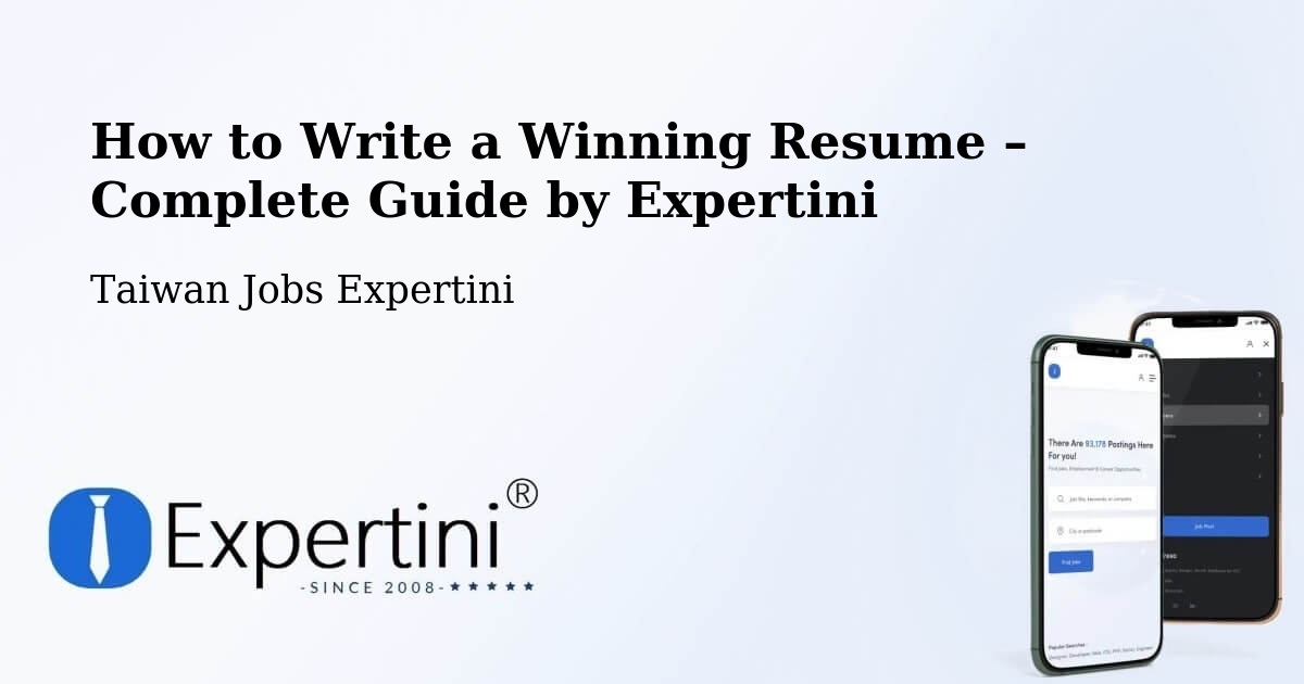 Resume Writing Guide for Job Seekers – Yunlin - Yunlin, Taiwan Jobs Expertini